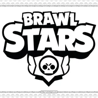 Brawl Stars Pdf Logo Outline Coloring Page 4 brawl stars pdf logo outline coloring page