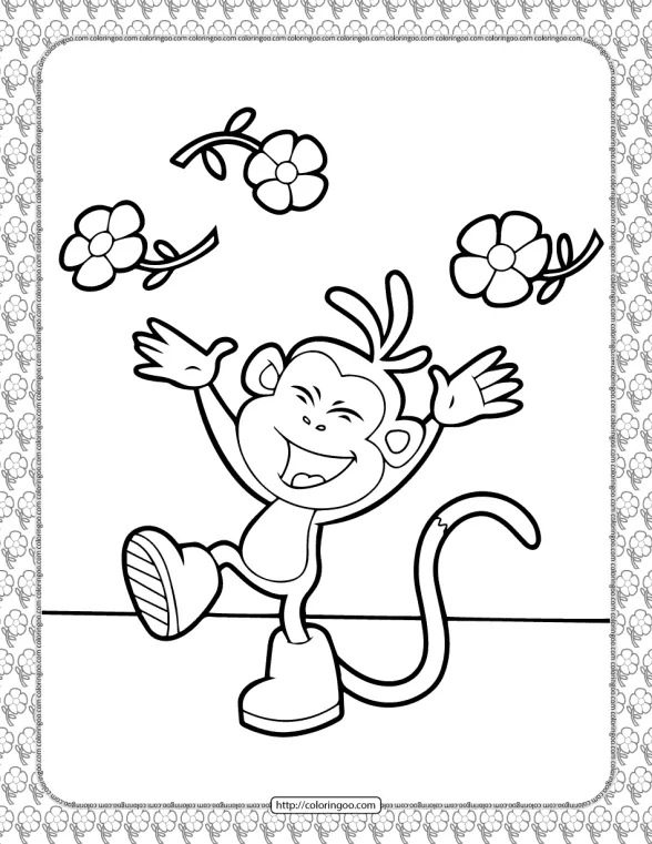 Cartoon Boots Coloring Page 1 cartoon boots coloring page