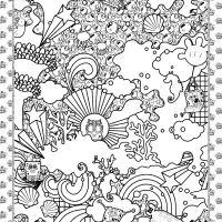 find and color spongebob coloring sheet