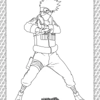 kakashi hatake coloring page