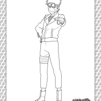 kiba inuzuka coloring page