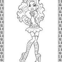 Monster High Coloring Page 27 monster high coloring page