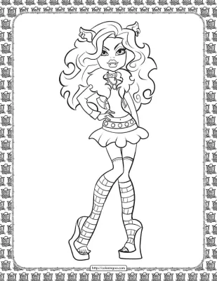 Monster High Coloring Page