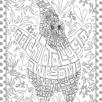 patrick star coloring page