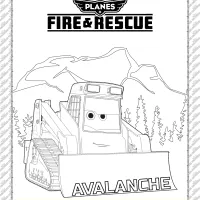 Planes Fire and Rescue Avalanche Coloring Page 1 planes fire and rescue avalanche coloring page