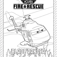Planes Fire and Rescue Blade Ranger Coloring Page 4 planes fire and rescue blade ranger coloring page