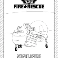 Planes Fire and Rescue Windlifter Coloring Page 6 planes fire and rescue windlifter coloring page