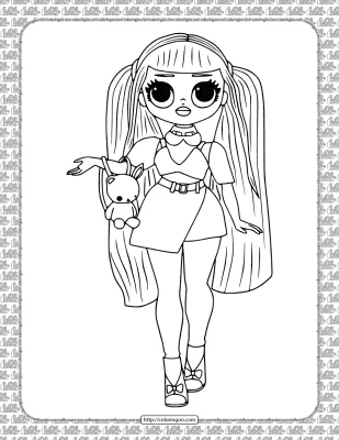 Printable Candylicious LOL OMG Coloring Page