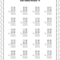 printable grade 1 addition worksheet 01