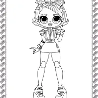 printable lol omg stellar babe coloring page