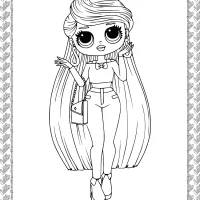 printable lol surprise lara br coloring page