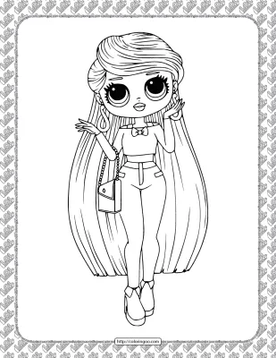 Printable LOL Surprise Lara B.R Coloring Page