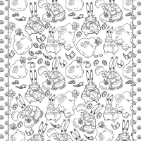 printable mr krabs coloring page