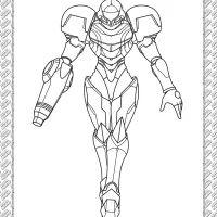 Printable Samus Aran Coloring Page 25 printable samus aran coloring page