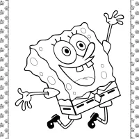 printable spongebob squarepants coloring page