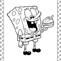 printable spongebob squarepants coloring sheet