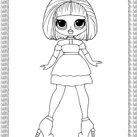 printable sugar lol omg coloring page