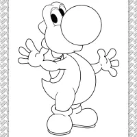 Printable Yoshi Coloring Page 23 printable yoshi coloring page