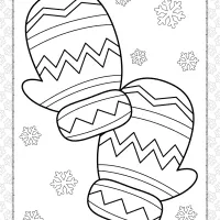 Snow Cloves Coloring Page for Kids 7 snow gloves coloring page for kids