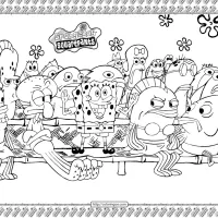 spongebob pdf coloring sheet