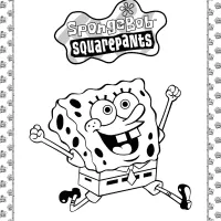 spongebob squarepants coloring page