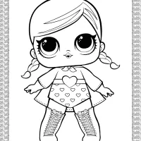 super b b fancy girl series 1 theater club coloring page