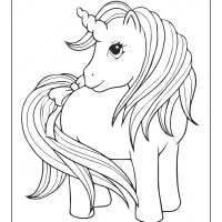 unicorn coloring page 02