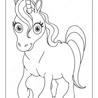 unicorn coloring pages 1