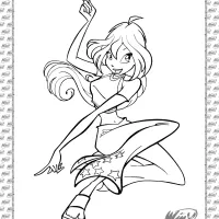 bloom winx club coloring pages
