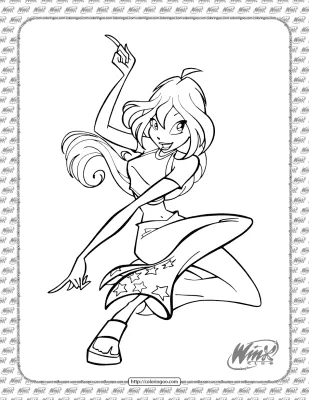 Bloom Winx Club Coloring Pages