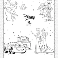 Disney Characters Coloring Sheet 6 disney characters coloring sheet