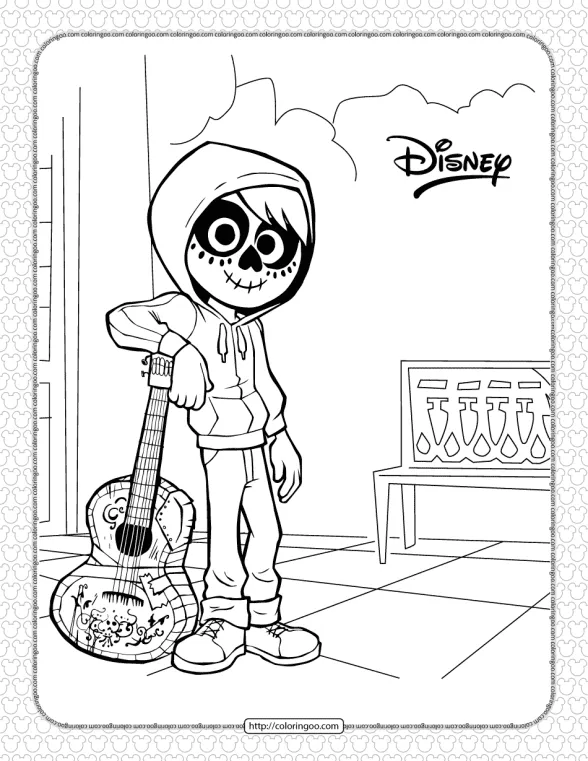 Disney Coco Pdf Coloring Pages 1 disney coco pdf coloring pages
