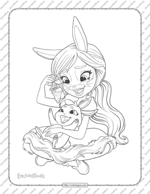 Enchantimals Bree Bunny Coloring Pages