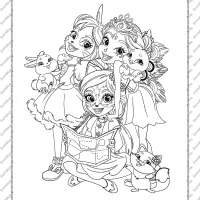 Enchantimals Characters Coloring Page 20 enchantimals characters coloring page