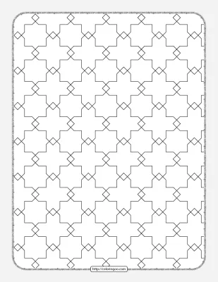 Free Printable Geometric Pattern 027