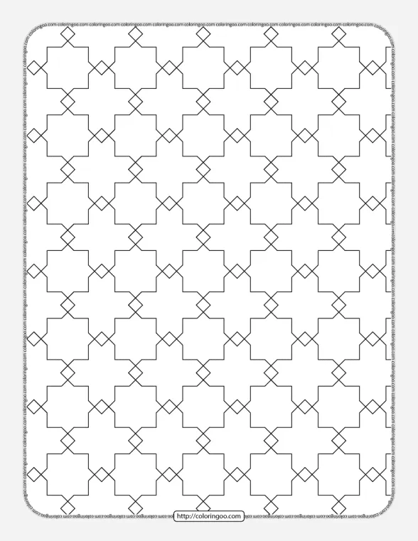 free printable geometric pattern 027