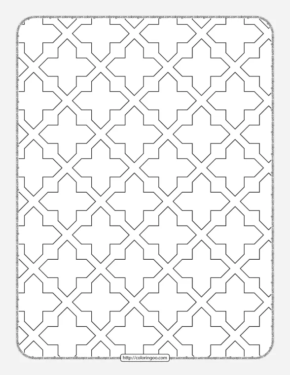 Free Printable Geometric Pattern 032 1 free printable geometric pattern 032