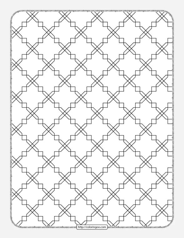 Free Printable Geometric Pattern 033 1 free printable geometric pattern 033
