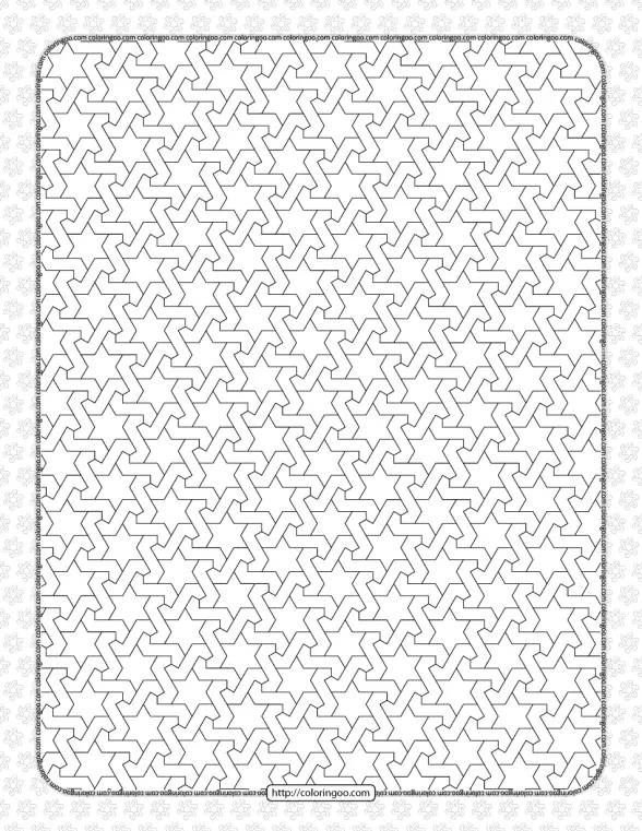 free printable pdf geometric pattern 035