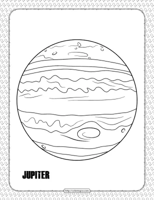 Jupiter Planet Coloring Pages