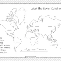 label the seven continents pdf worksheet 1
