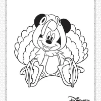 Mickey Mouse Thanksgiving Coloring Page 4 mickey mouse thanksgiving coloring page