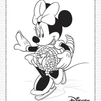 minnie mouse thanksgiving coloring page
