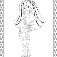 Monster High Cleo de Nile Coloring Page 22 monster high cleo de nile coloring page