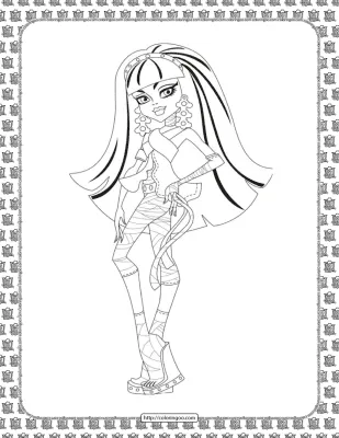 Monster High Cleo de Nile Coloring Page