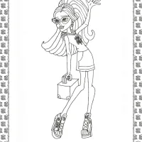 Monster High Coloring Pages for Kids 24 monster high coloring pages for kids
