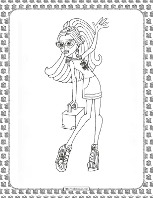 Monster High Coloring Pages for Kids