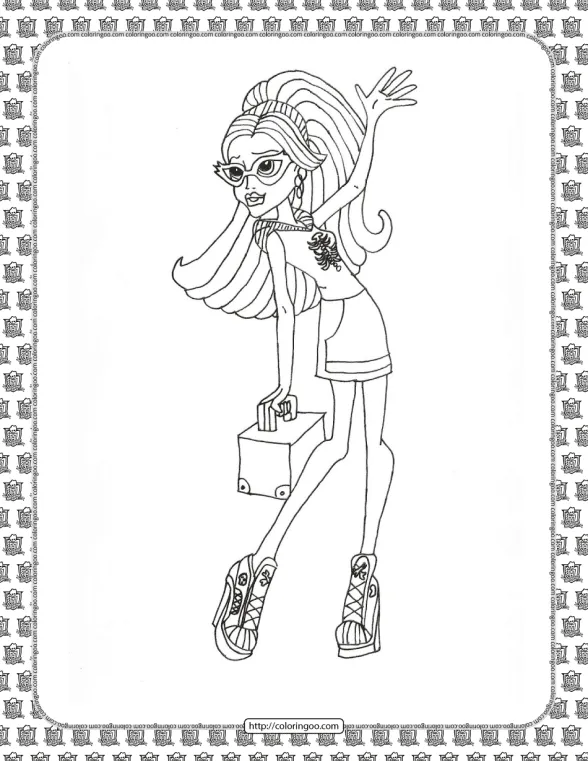 Monster High Coloring Pages for Kids 1 monster high coloring pages for kids