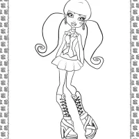 Monster High Draculaura Coloring Page 13 monster high draculaura coloring page