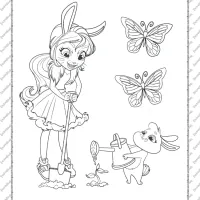 Printable Enchantimals Bree Bunny Coloring Pages 4 printable enchantimals bree bunny coloring pages